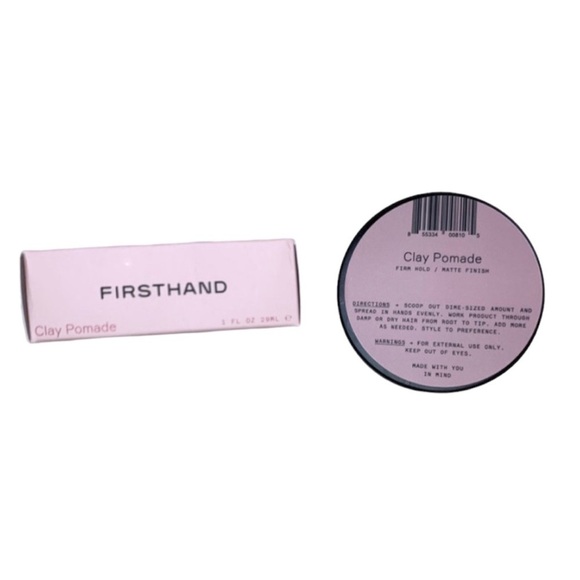 FIRSTHAND CLAY POMADE Firm Hold & Matte Finish Hair Styler Men‎ Unisex - Picture 1 of 7